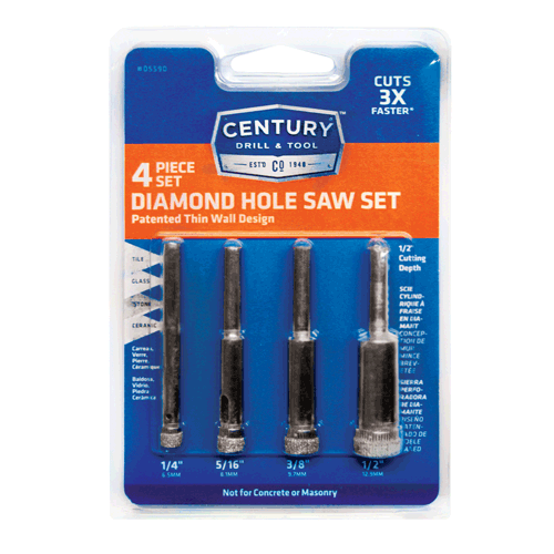 Picture of 4 PC DIAMOND HOLE SAW SET