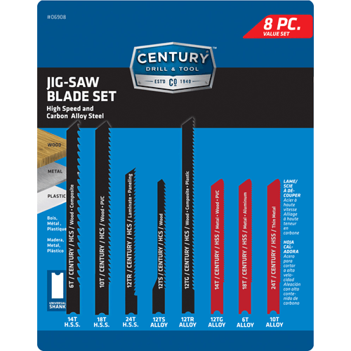 Picture of 8 PC ALLOY/HSS JIG-SAW