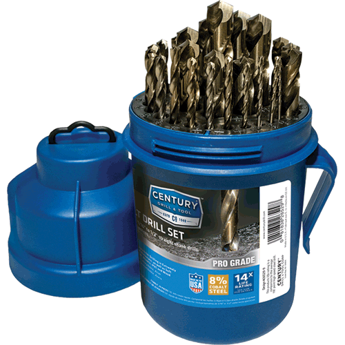 Picture of 29 Pc. Pro Grade Cobalt Drill Bit Set