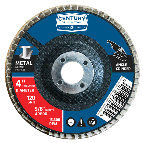 Picture of 4"X5/8"120GRT FLAP DISC