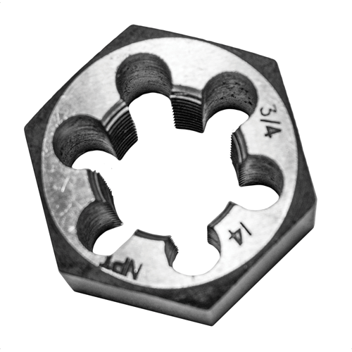 Picture of 3/4-14 NPT HEX DIE BULK