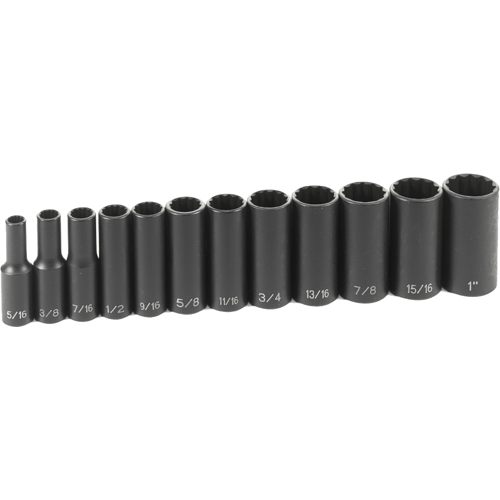 Picture of 3/8" Dr. Deep Length Impact Set