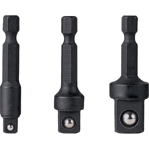 Picture of 3 Pc. 1/4" Hex Dr. Friction Ball Adapter Set