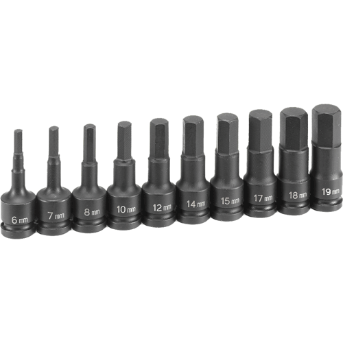 Picture of 10 Pc. 1/2" Drive Metric Hex Driver Set