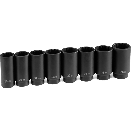 Picture of 1/2" Drive – 12 Pt. – Axle/Spindle Nut Socket Set