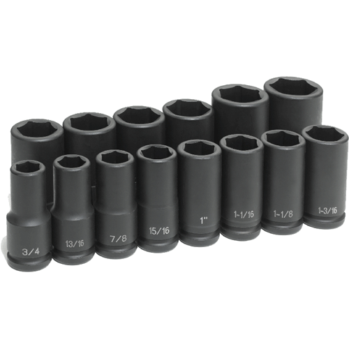 Picture of 3/4" Drive 14 Pc. Deep Length Impact Set