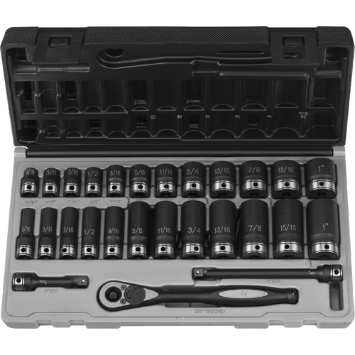 Picture of 27 Pc. 3/8" Drive 6-Pt. Standard & Deep Length Fractional Set