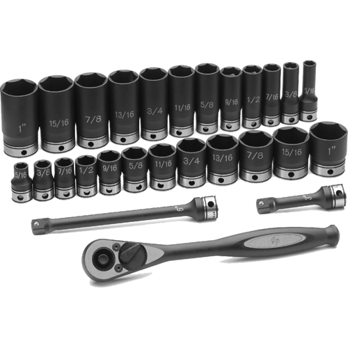 Picture of 27 Pc. 3/8" Drive 6-Pt. Standard & Deep Length Fractional Set