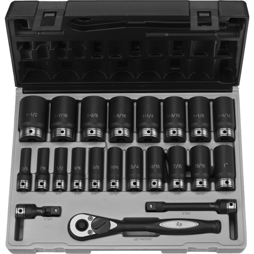 Picture of 22 Pc. 1/2" Drive 12 Pt. Deep Duo-Socket Set