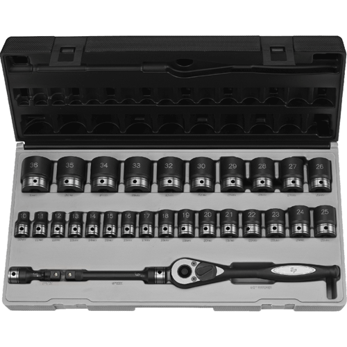 Picture of 29 Pc. 1/2" 6-Pt. Drive Standard Length Metric Set