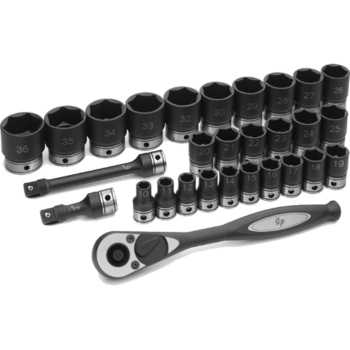 Picture of 29 Pc. 1/2" 6-Pt. Drive Standard Length Metric Set