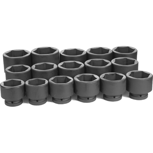 Picture of 16 Pc. 1" Dr. Standard Length SAE Set