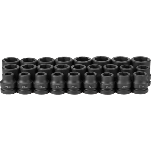 Picture of 26 Pc. 1" Dr. Standard Metric Impact Socket Set