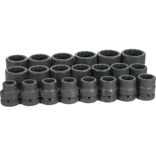 Picture of 21 Pc. 1" Dr. Fractional Set, 12 Pt.
