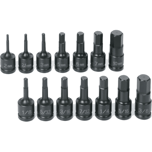 Picture of 14 Pc. 1/4" Dr. Impact Hex Driver Set
