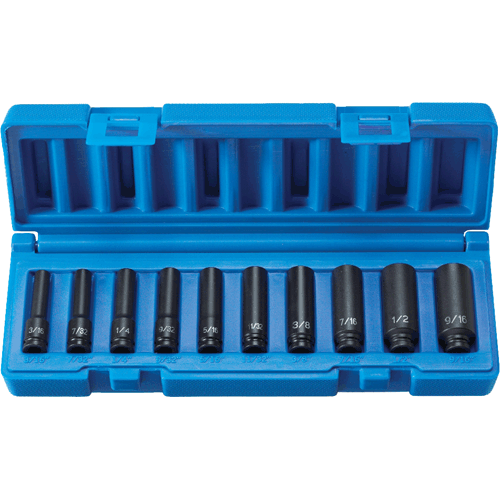 Picture of 10 Pc. 1/4" Surface Drive Deep Set