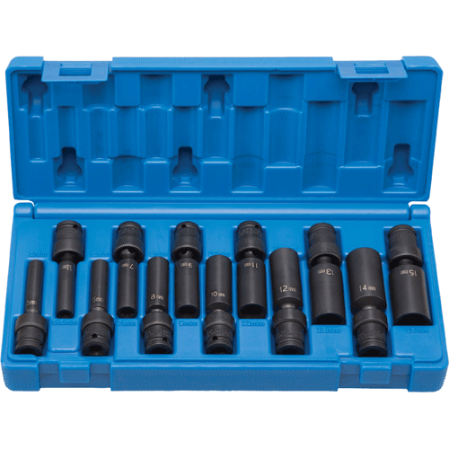 Picture of 12 Pc. 1/4" Dr. Deep Length Surface Drive Universal Set
