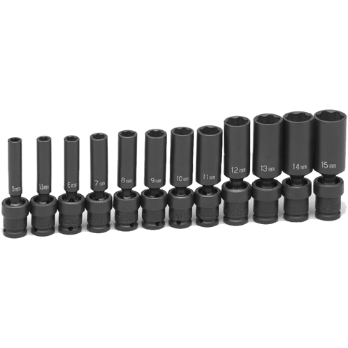 Picture of 12 Pc. 1/4" Dr. Deep Length Surface Drive Universal Set