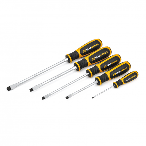 Picture of 5 Pc. Slotted Dual Material Screwdriver Set