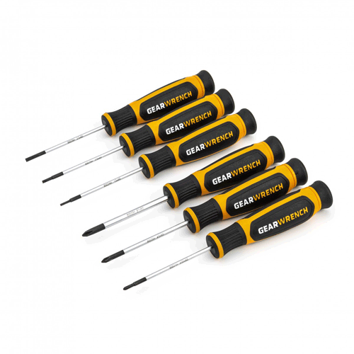 Picture of 6 Pc. Phillips®/Slotted Mini Dual Material Screwdriver Set