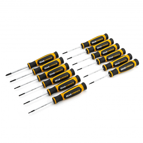 Picture of 12 Pc. Phillips®/Slotted/Torx® Mini Dual Material Screwdriver Set