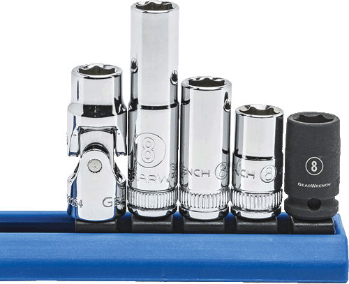 Picture of 5 Pc. 1/4" Dr. 6 Pt. 8mm Socket Set