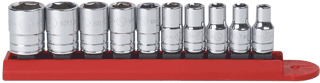 Picture of 10 Pc. 1/4" Drive 6 Pt. Standard SAE Socket Set