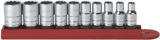 Picture of 10 Pc. 1/4" Dr. 12 Pt. Standard SAE Socket Set