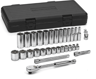 Picture of 30 Pc. 3/8" Dr. 12 Pt. Standard & Deep SAE Mechanics Tool Set