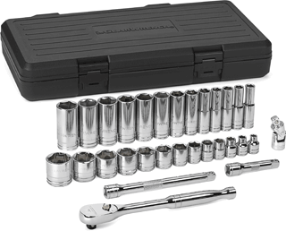 Picture of 30 Pc. 3/8" Dr. 6 Pt. Standard & Deep SAE Mechanics Tool Set