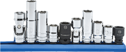 Picture of 10 Pc. 1/4" & 3/8" Dr. 6 Pt. 12mm Socket Set