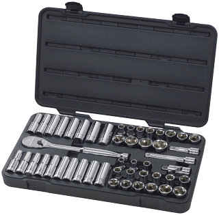 Picture of 49 Pc. 6 Pt. 1/2" Dr. SAE/Metric Set - 84 Tooth Ratchet