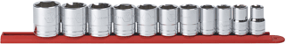 Picture of 11 Pc. 1/2" Drive 6 Pt. Standard SAE Socket Set