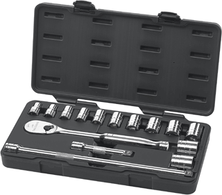 Picture of 15 Pc. 1/2" Drive SAE Socket Set