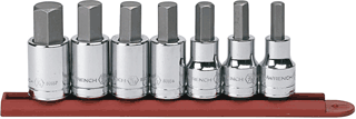 Picture of 7 Pc. 1/2" Drive SAE Hex Bit Socket Set