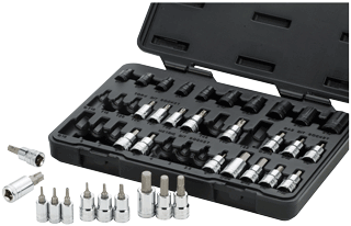 Picture of 36 Pc. Master Torx Set with Hex Socket Bits