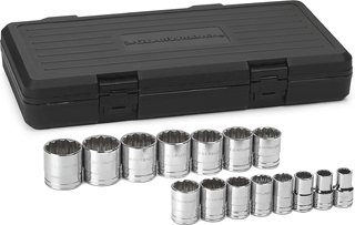 Picture of 15 Pc. 1/2" Drive SAE 12 Pt. Socket Set