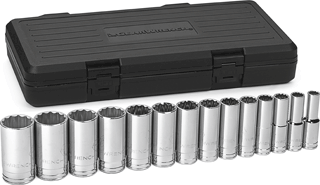 Picture of 14 Pc. 1/2" Drive SAE Deep 12 Pt. Socket Set