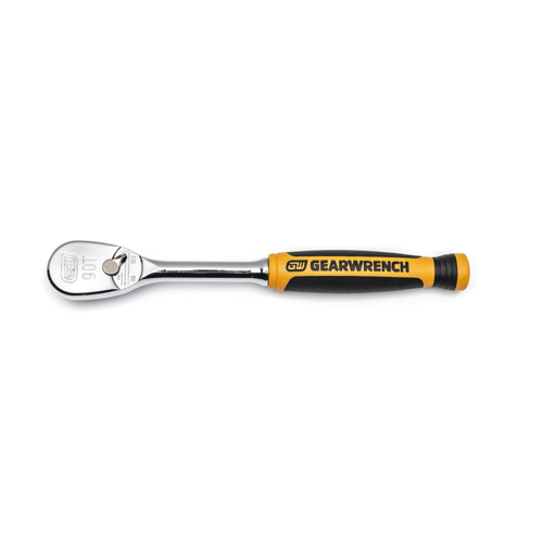 Picture of 1/4" Drive 90-Tooth Dual Material Teardrop Ratchet 6"