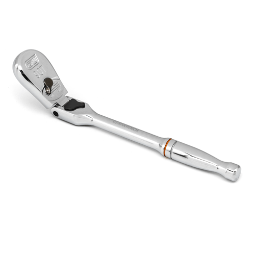 Picture of 1/4" Drive 90-Tooth Locking Flex Head Teardrop Ratchet 7"
