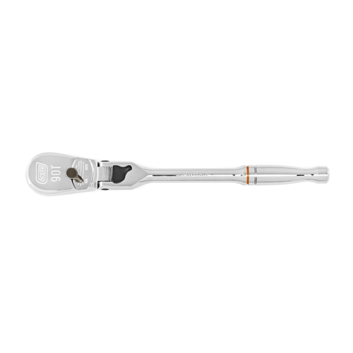 Picture of 1/4" Drive 90-Tooth Locking Flex Head Teardrop Ratchet 7"