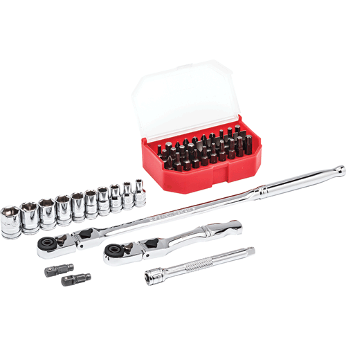 Picture of 45 Pc. 1/4" Drive 6 Point Standard Metric Slim Head Mechanics Tool Set