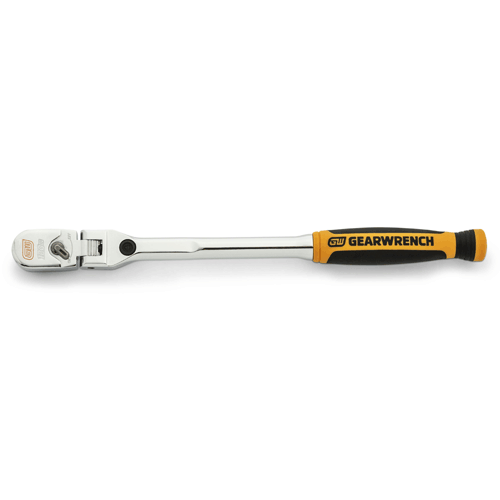 Picture of 1/4" Drive 120XP Dual Material Handle Locking Flex Head Ratchet 9"