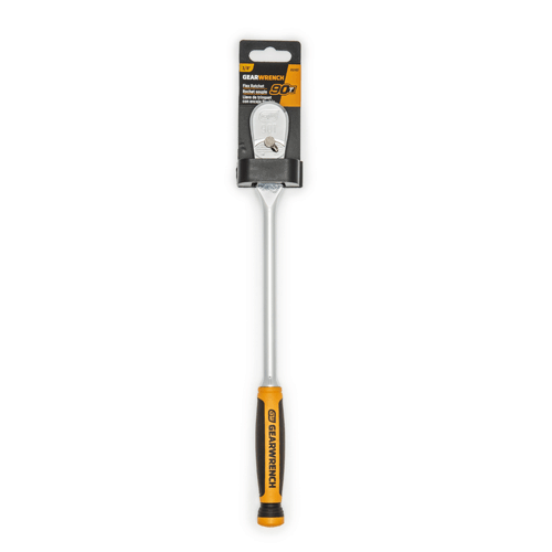 Picture of 3/8" Drive 90-Tooth Dual Material Flex Head Teardrop Ratchet 13"