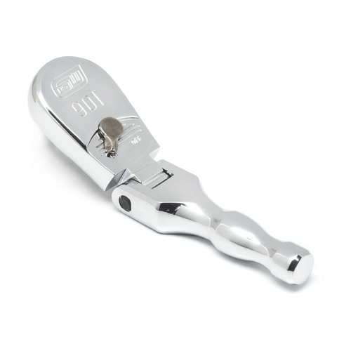Picture of 3/8" Drive 90-Tooth Stubby Flex Head Teardrop Ratchet 5"