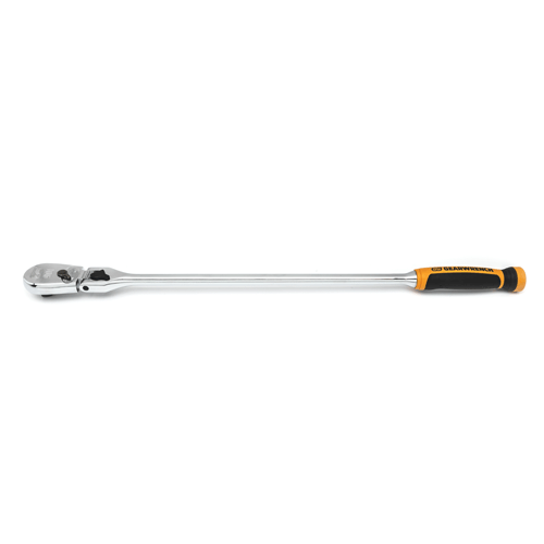 Picture of 1/2” Drive 90-Tooth Dual Material Locking Flex Head Teardrop Ratchet 24”