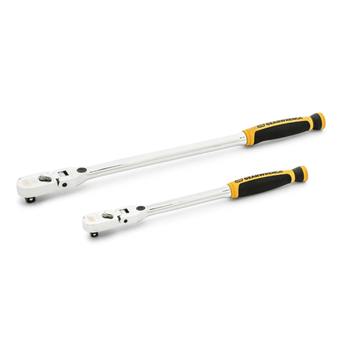 Picture of 2 Pc. 1/4" & 3/8" Drive 120XP Dual Material Handle Locking Flex Head Ratchet Set