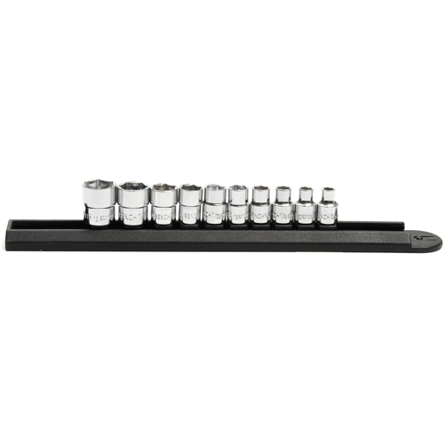 Picture of 10 Pc. 1/4" Drive 6 Point Stubby Socket Set SAE
