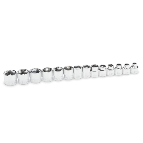 Picture of 14 Pc. 3/8" Drive 6 Point Stubby Socket Set Metric