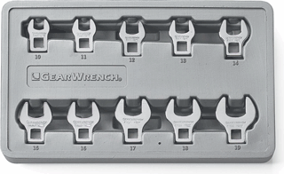 Picture of 10 Pc. Metric Crowfoot Wrench Set